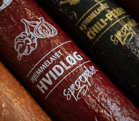 Spegepølse med dansk gris og hvidløg