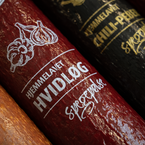 Spegepølse med dansk gris og hvidløg