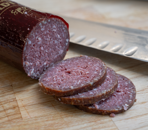 Spegepølse med dansk kalvekød og kartoffel