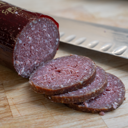 Spegepølse med dansk kalvekød og kartoffel