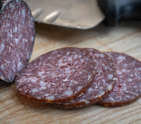 Spegepølse med dansk oksekød