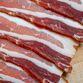 Tørsaltede bacon i skiver 