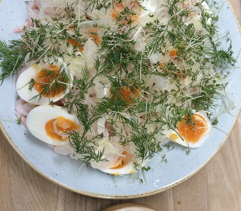 Rejer og smilende æg