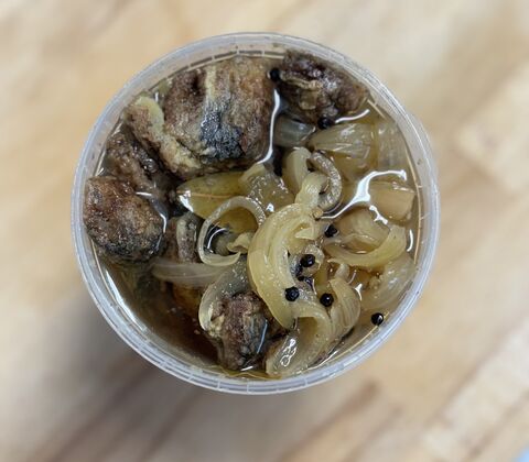 Hjemmelavet stegte sild i krydderlage